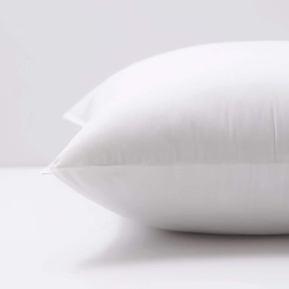 White Hypoallergenic Polyester Euro Pillow Insert