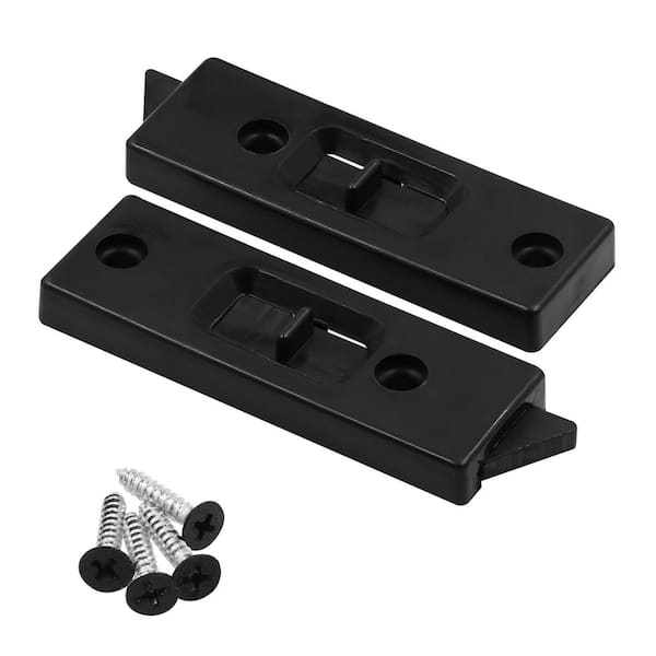 Sliding Window Tilt Latch, Spring Loaded, Matte Black (1-Pair)