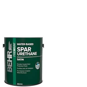 1 Gal. Satin Clear Water-Based Interior/Exterior Spar Urethane Wood Sealer