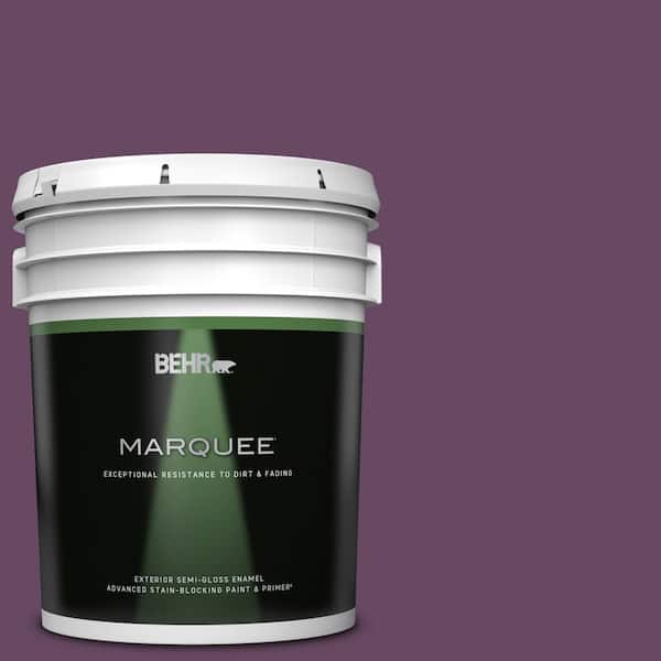 BEHR MARQUEE 5 gal. #680D-7 Bunchberry Semi-Gloss Enamel Exterior Paint & Primer