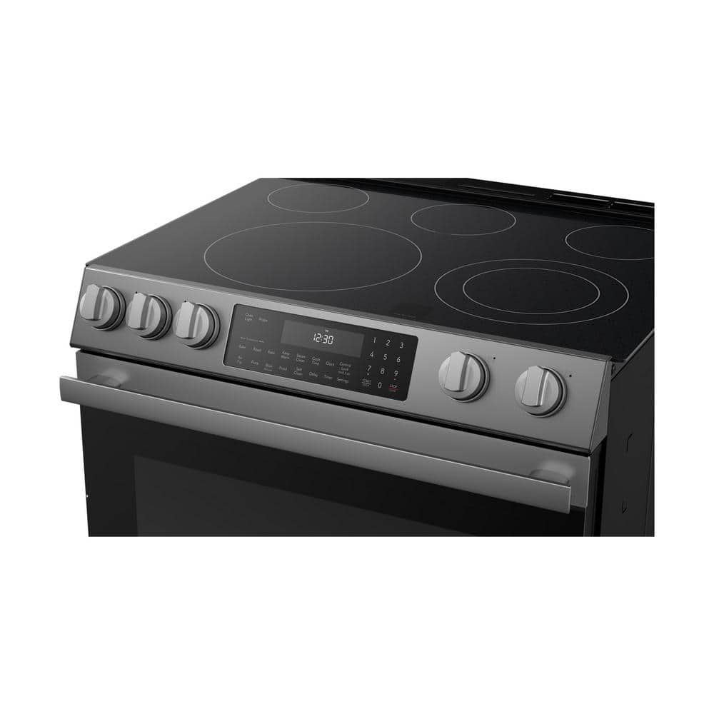 Sharp 30-inch Stainless Steel Slide-In Electric Range with Convection Oven