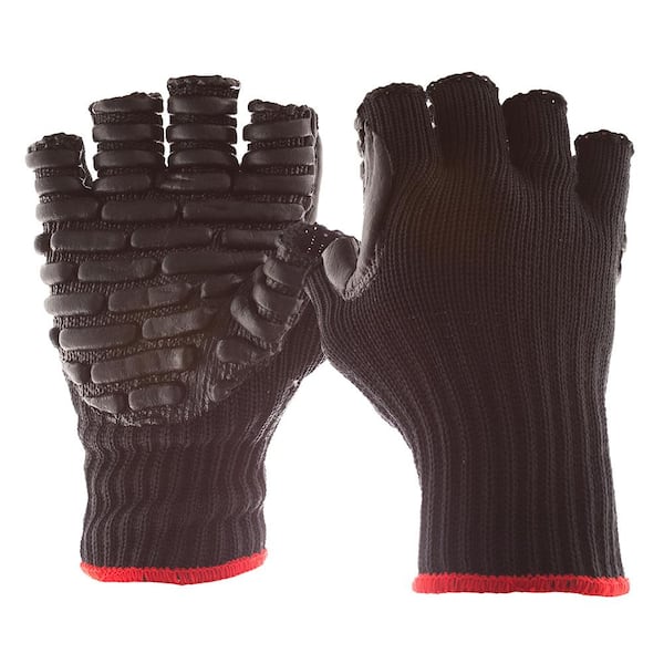 Unbranded Blackmaxx Tough X-Large Anti-Vibration Half-Finger Glove