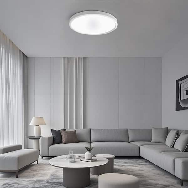 Cedar Hill 15in White LED Ceiling Light With Adjustable Color