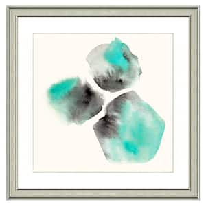 20 in. x 20 in. Full Size "Turquoise gems" Framed Archival Paper Wall Art