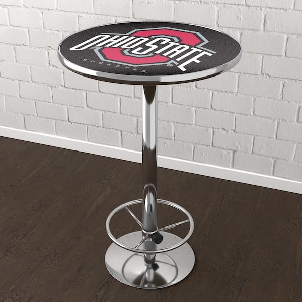 Unbranded The Ohio State University Logo Black Red 42 in. Bar Table