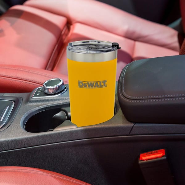 20 oz. Stainless Steel Yellow Powder-Coated Tumbler