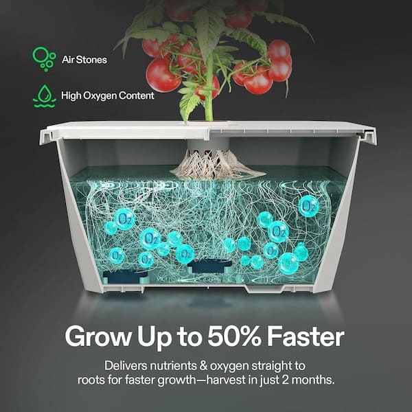 その他 GROWIN VIVOSUN VGrow DWC Hydroponics System Kit, Made for VGrow Smart