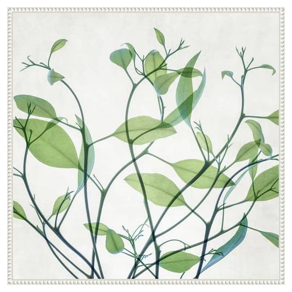 Amanti Art Rendezvous I by Dianne Poinski 30-in. W x 30-in. H. Canvas Wall Art Print Framed in White