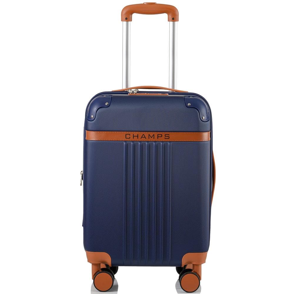 CHAMPS Vintage 20 in. Hardside Luggage Carryon with Spinner Wheels