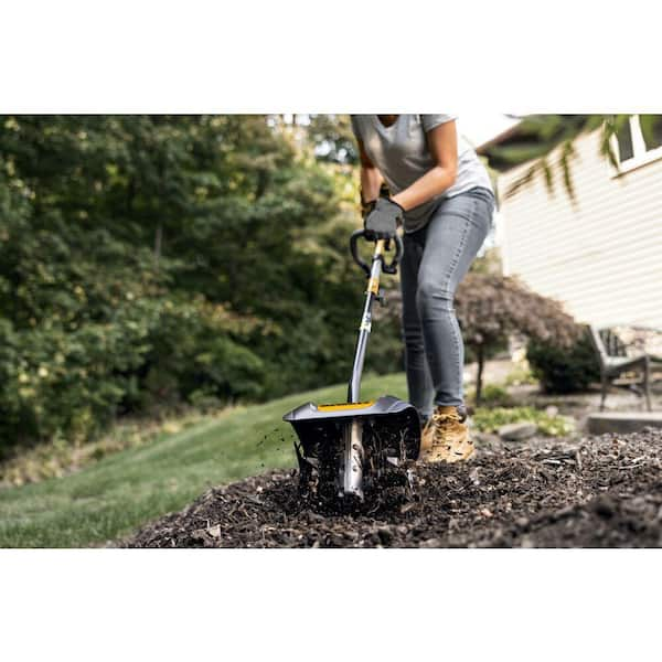 Battery powered best sale tiller dewalt