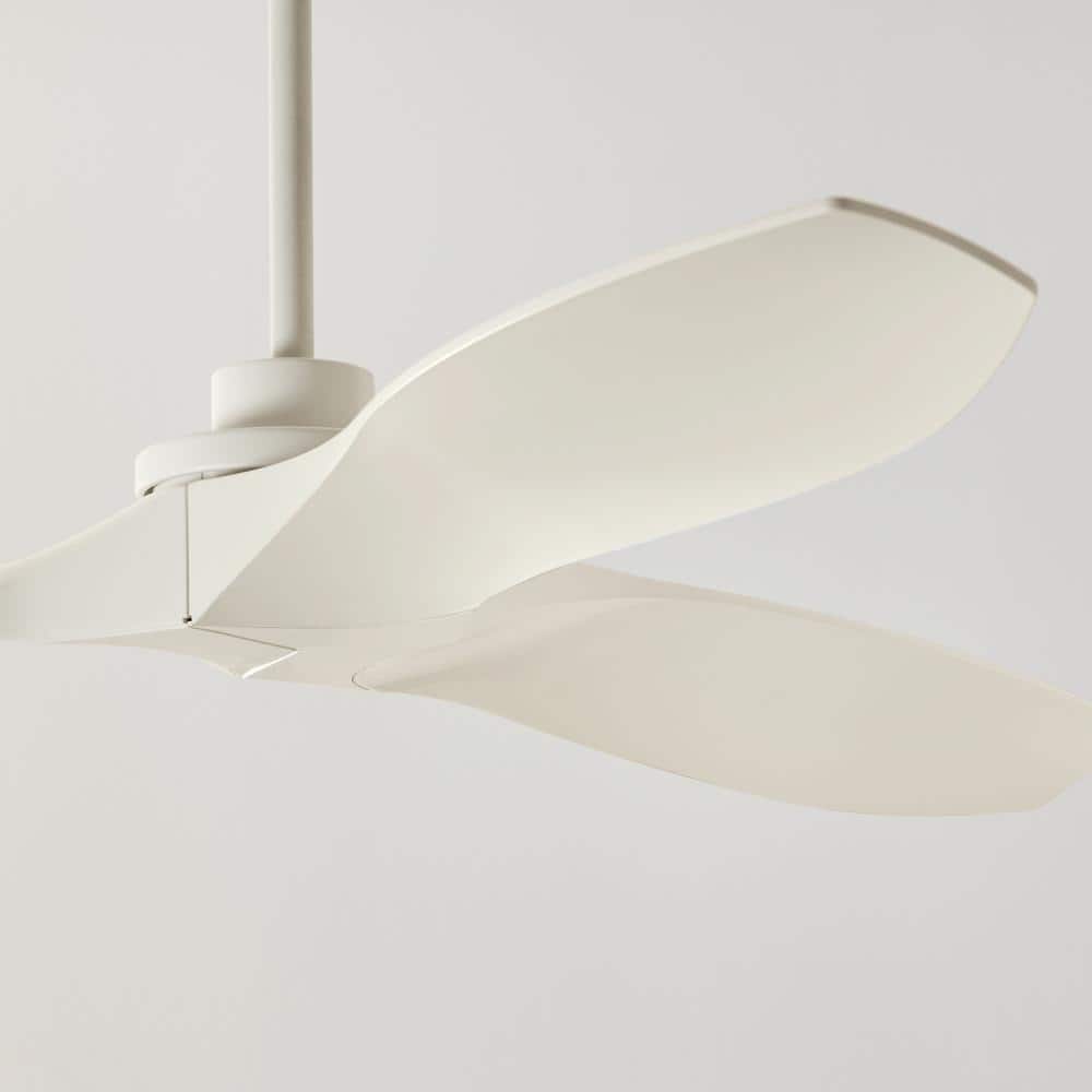 Matte White 60'' Smart Outdoor Ceiling Fan with Remote