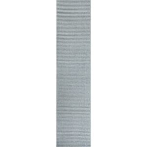 Blue/Ivory 2 ft. x 8 ft. Aarhus Minimalist Scandi Striped Runner Rug