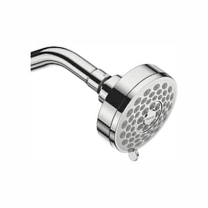 Eos 3-Spray 3.8 in. Single Wall Mount Fixed Shower Head in Chrome (1.75 GPM)