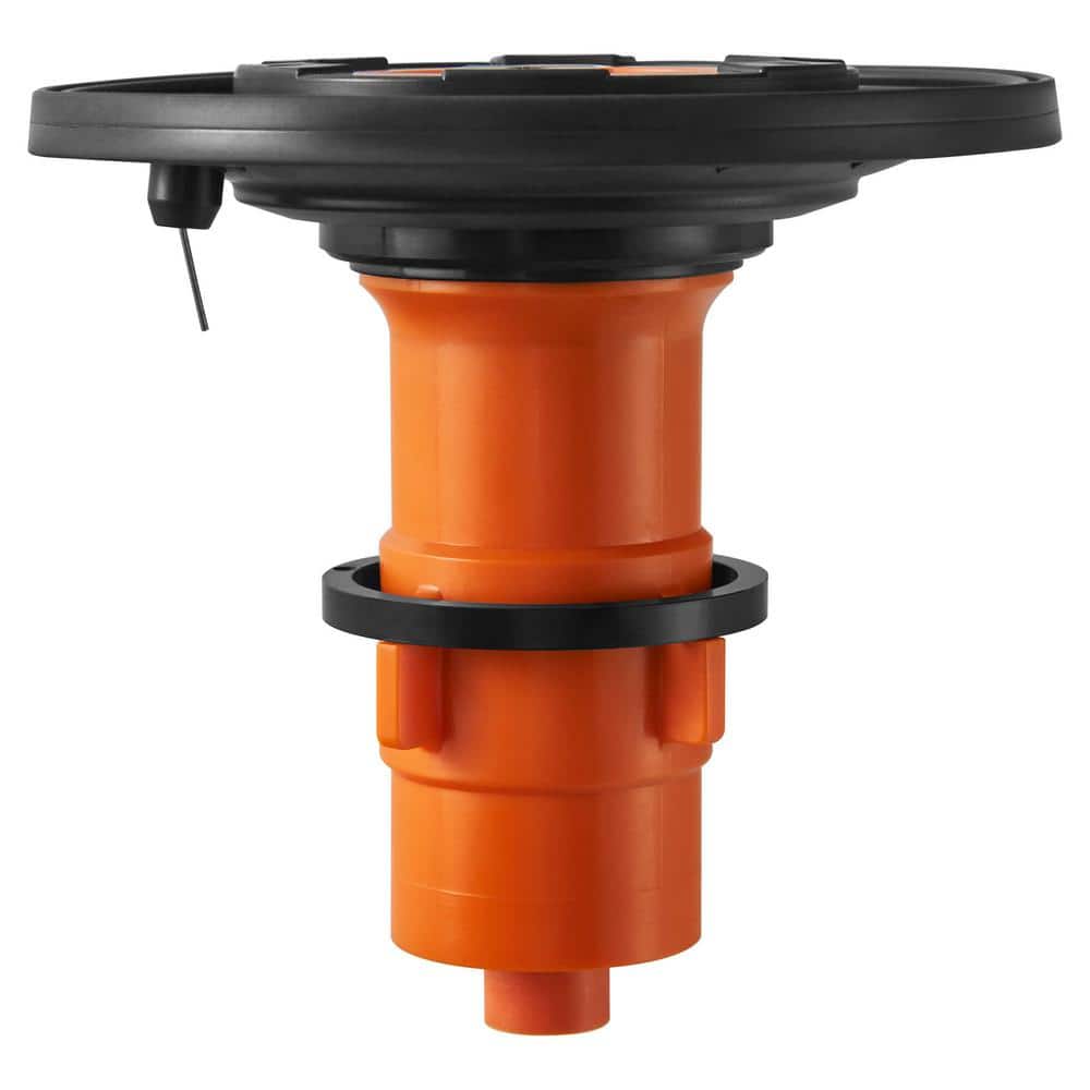 Black and Orange Plastic Diaphragm Assembly for Toilets and Urinals
