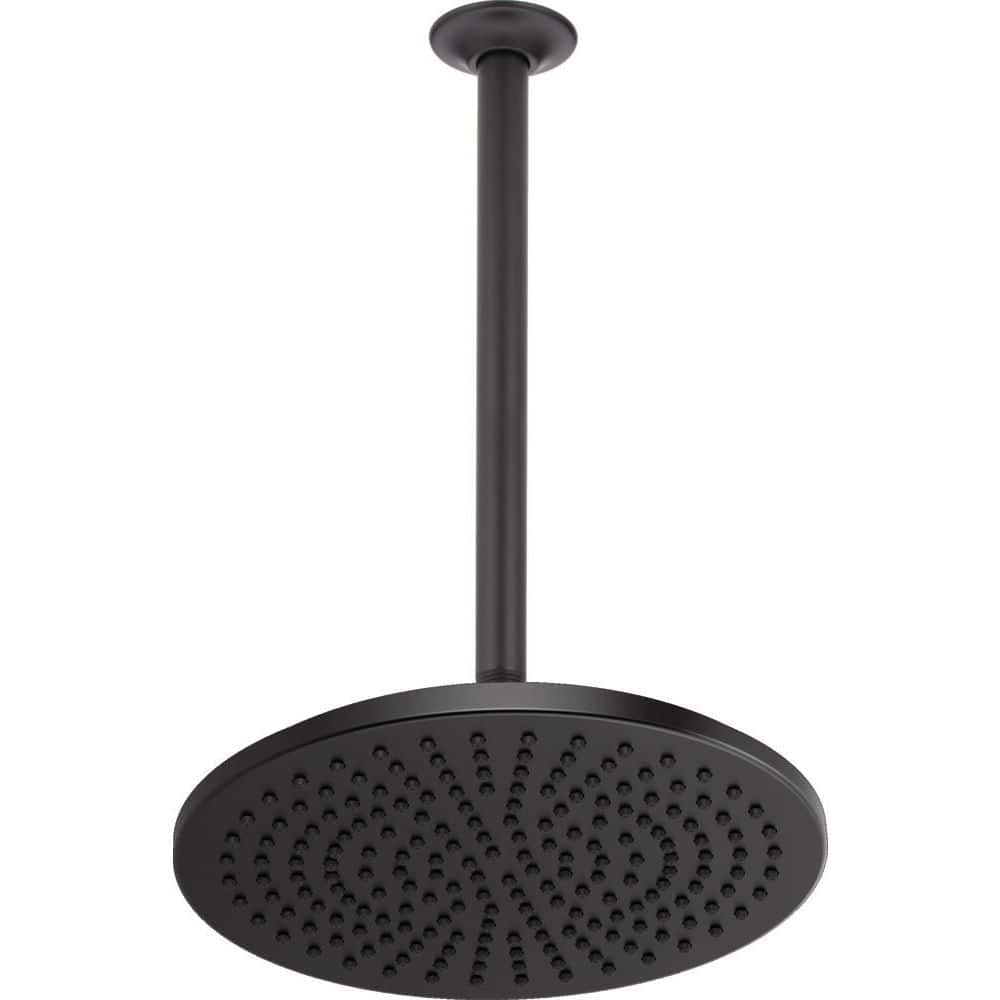 14-inch Matte Black Stainless Steel Ceiling Mount Shower Arm