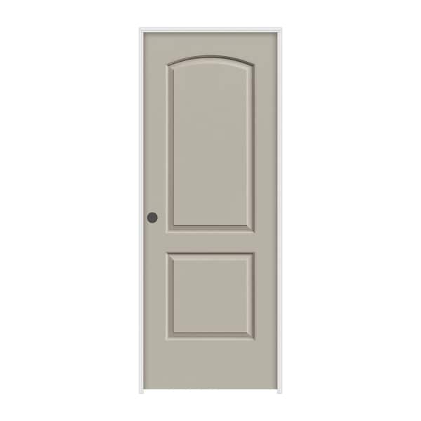 JELD-WEN 24 in. x 80 in. Continental Desert Sand Painted Right-Hand Smooth Molded Composite Single Prehung Interior Door
