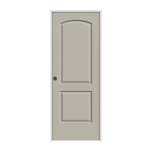 32 in. x 80 in. Continental Desert Sand Painted Right-Hand Smooth Molded Composite Single Prehung Interior Door