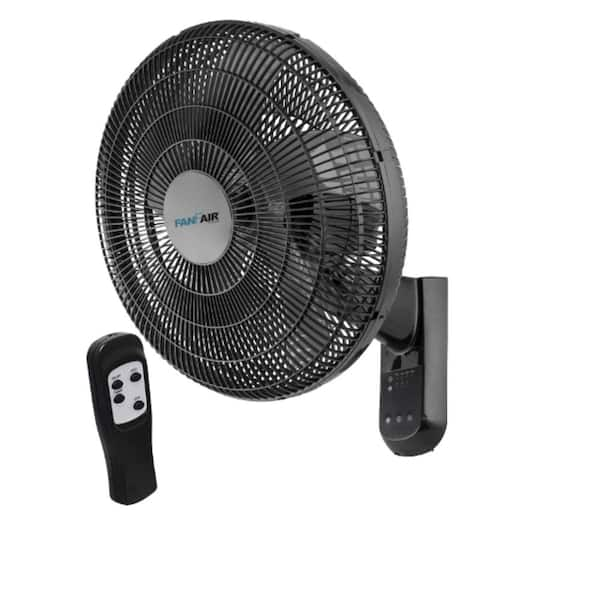 Reviews for FANFAIR 16 in. 3 Fan Speeds Wall Fan with Remote Control in ...