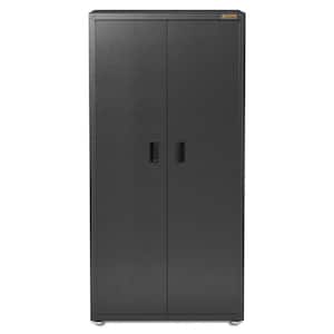 Ready-to-Assemble 72 in. H x 36 in. W x 24 in. D Steel Freestanding Garage GearCloset Cabinet in Hammered Granite