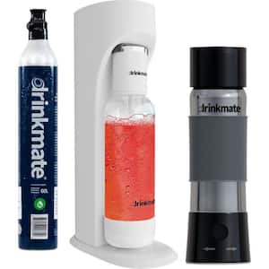 DrinkMate Classic White Sparkling Water and Soda Maker Machine