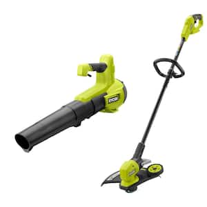 ONE+ 18V 13 in. Cordless Battery String Trimmer/Edger and 100 MPH 325 CFM Variable Speed Jet Fan Leaf Blower (Tool Only)