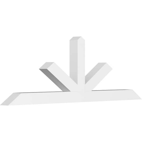 Ekena Millwork Saratoga 72 in. W x 24 in. H x 4 in. D Signature Polyurethane Bracket