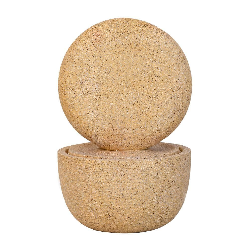 "21.7x21.7x34.3"" Cement Round Water Fountain with Light and Pump" price history on PriceWatchPro