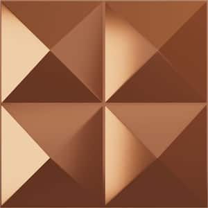 11-7/8 in. W x 11-7/8 in. H Tirana EnduraWall Decorative 3D Wall Panel, Copper (12-Pack for 11.76 Sq.Ft.)