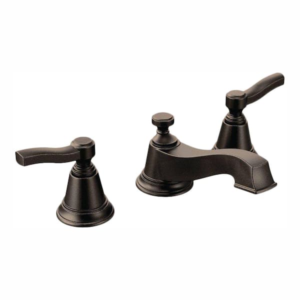 MOEN Rothbury 8 in. Widespread 2-Handle Low-Arc Bathroom Faucet Trim Kit in Oil Rubbed Bronze (Valve Not Included)
