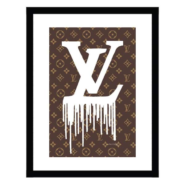 VENICE BEACH Collections Fashion Designer Drip Logo by Fairchild Paris 1-Piece Framed Graphic Print Abstract Poster Art Print 18 in. x 14 in.