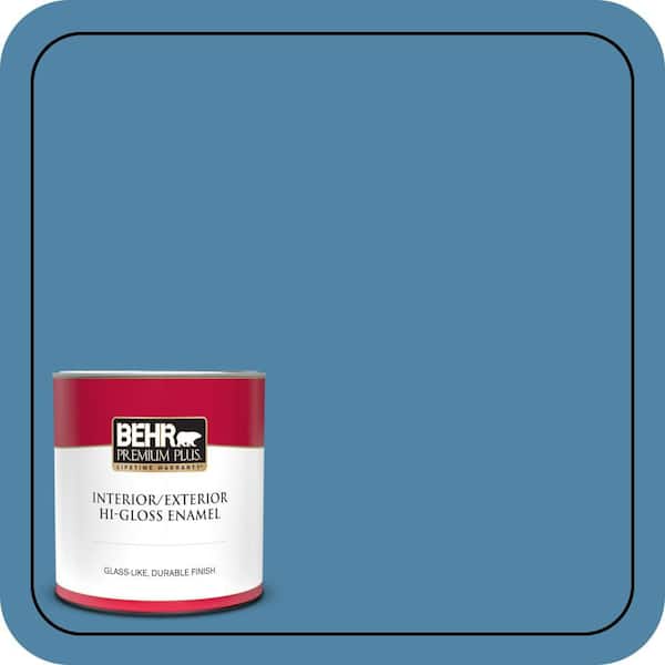 BEHR PREMIUM PLUS 1 qt. #M500-4 Hemisphere Hi-Gloss Enamel Interior/Exterior Paint & Primer