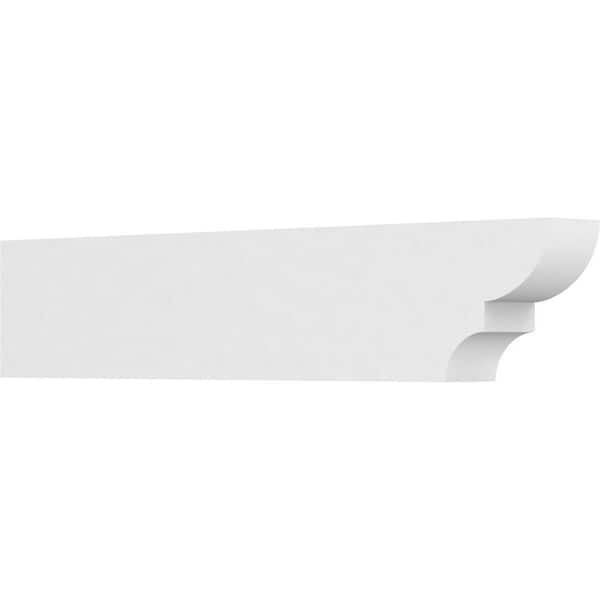 Ekena Millwork 3 in. x 6 in. x 30 in. Ridgewood PVC Rafter Tail Brace