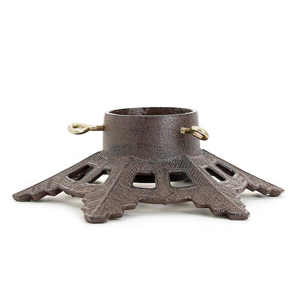 Heavy-Duty Cast Iron Base in Black, hHolds Trees up to 4 in. in Diameter.