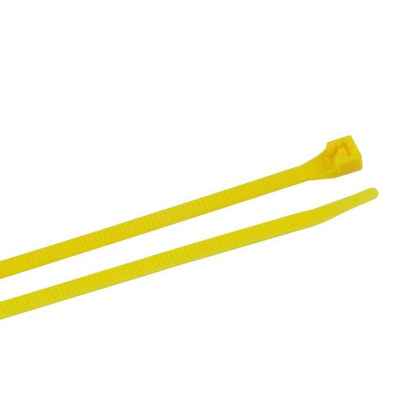 Gardner Bender 8 in. Cable Tie Fluorescent Yellow 75 lb. 20-Pack (Case of 10)