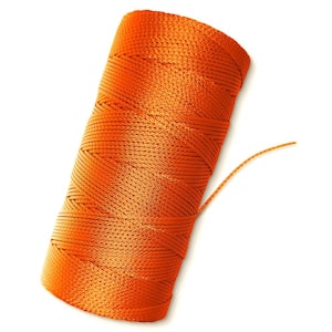 1000 ft. Braided Nylon String for Gardening or Masonry orange