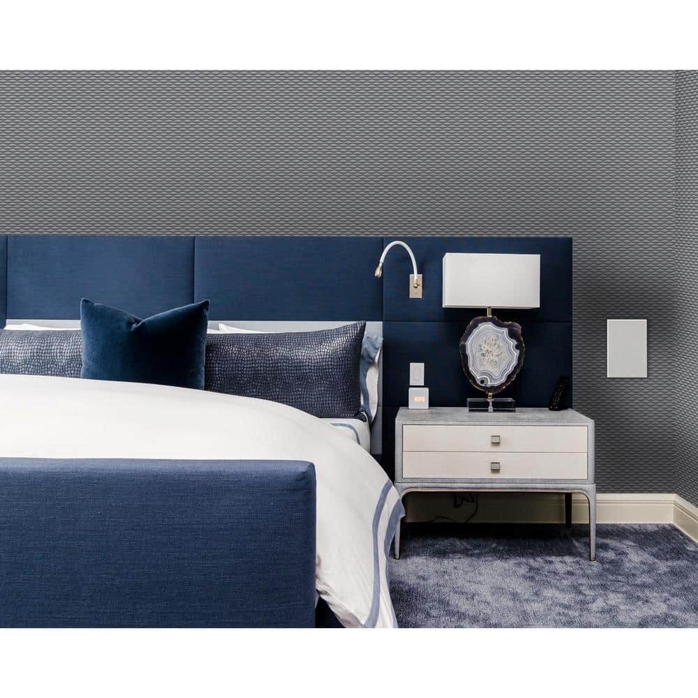Gray 3D Geometric Non-Pasted Removable Wallpaper Roll