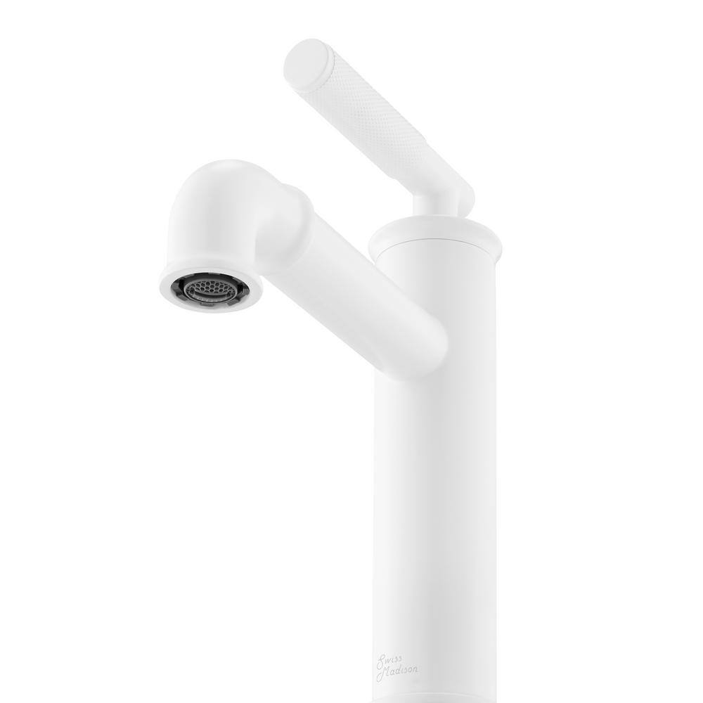 Matte White Nickel Single-Handle Bathroom Faucet
