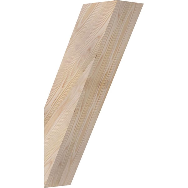 Ekena Millwork 5 1/2"W x 14"D x 26"H Traditional Smooth Knee Brace, Douglas Fir