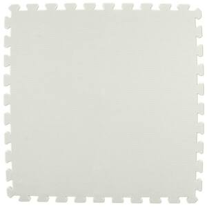 Premium White 24 in. W x 24 in. L Foam Kids and Gym Interlocking Tiles (58.1 sq. ft.) (15-Pack)