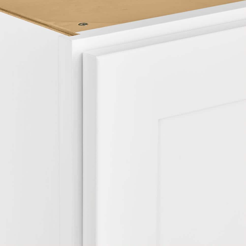 Alpine White Shaker 30" Plywood Wall Bridge Cabinet