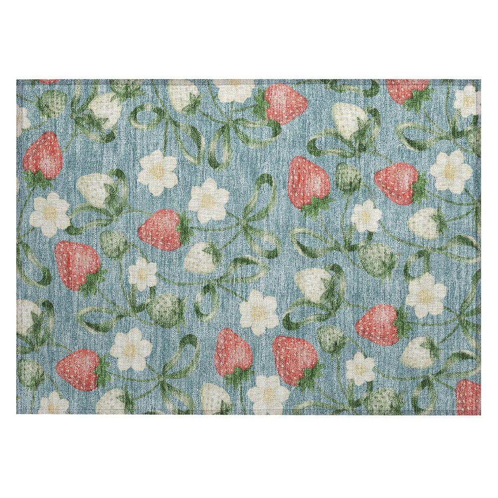 Chantille Machine Washable Indoor/Outdoor Abstract ACN2864 Teal 3 ft. x 4 ft. Area Rug price history on PriceWatchPro