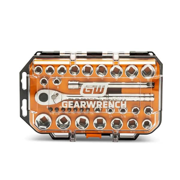 GEARWRENCH 3/8 in. Drive 72-Tooth 6-Point SAE/MM Mechanics Hand