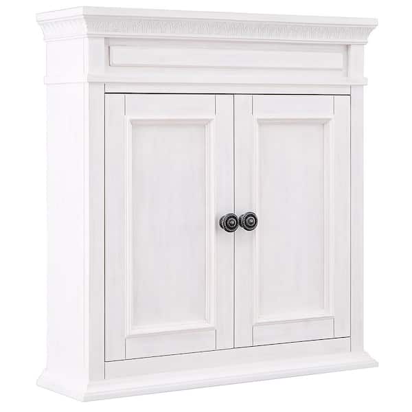 Home Decorators Collection Cailla 26 In W X 28 H Wall Cabinet White Wash Ckww2628 - Home Depot Decorators White