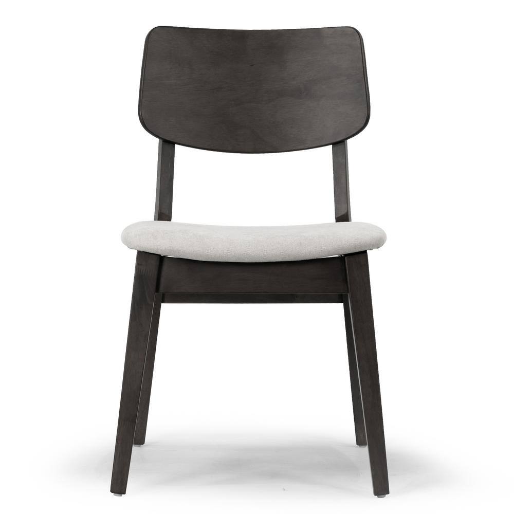 Astin Gray Upholstered Wood Side Chair, 32" Height