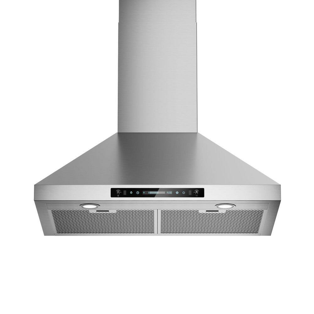 30 in. 400 CFM Convertible Ductless to Ducted Wall Mounted Range Hood in Stainless Steel with Carbon Filter and Gesture price history on PriceWatchPro