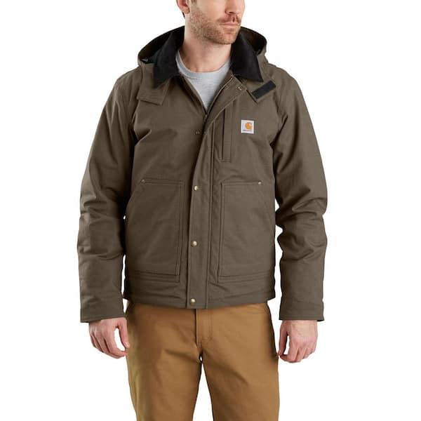 Buy Product : Carhartt Workwear Men's Bartlett Relaxed Fit Washed Duck  Sherpa-Lined Utility Jacket in Gravel