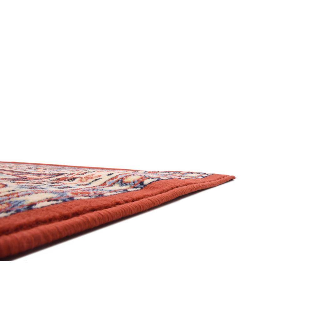 Handmade Terracotta Medallion 7' x 10' Easy Care Rug