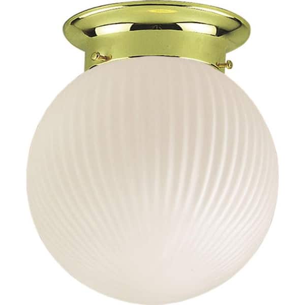 Volume Lighting Roth 1-Light Polished Brass Flush Mount