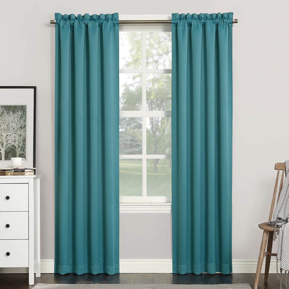 Marine Polyester Blackout Rod Pocket Curtain Panel