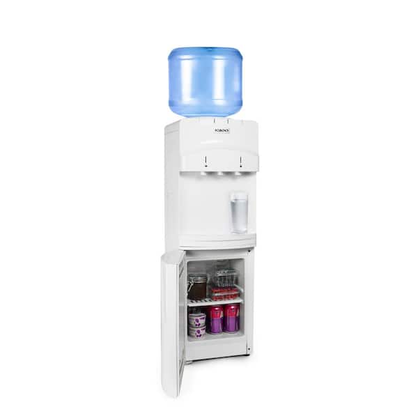IGLOO IGLWCRFTL353CRHWH Cold & Hot Top Loading Water Dispenser with Refrigerator - 2